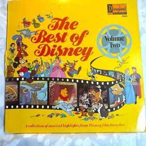 THE BEST OF DISNEY vol. 2 / ORIG 1977 VINYL LP Disneyland # 2503 VG+